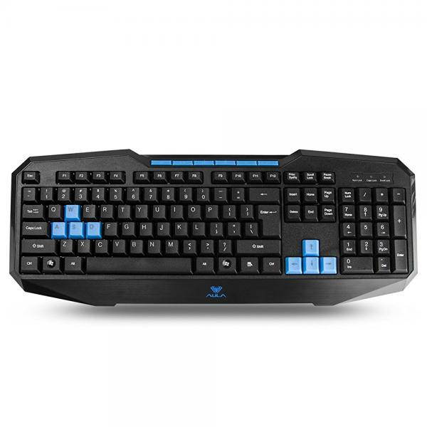 AULA Catalyst Gaming Keyboard, Ergonomic Keyboard Multimedia keys, Swappable Gaming Keys, Computer Keyboard