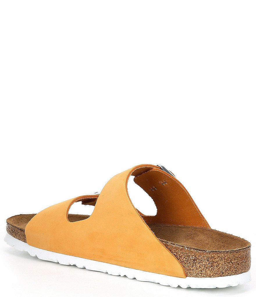 Birkenstock Women's Arizona Soft Footbed Nubuck Suede Double Buckle Sandals