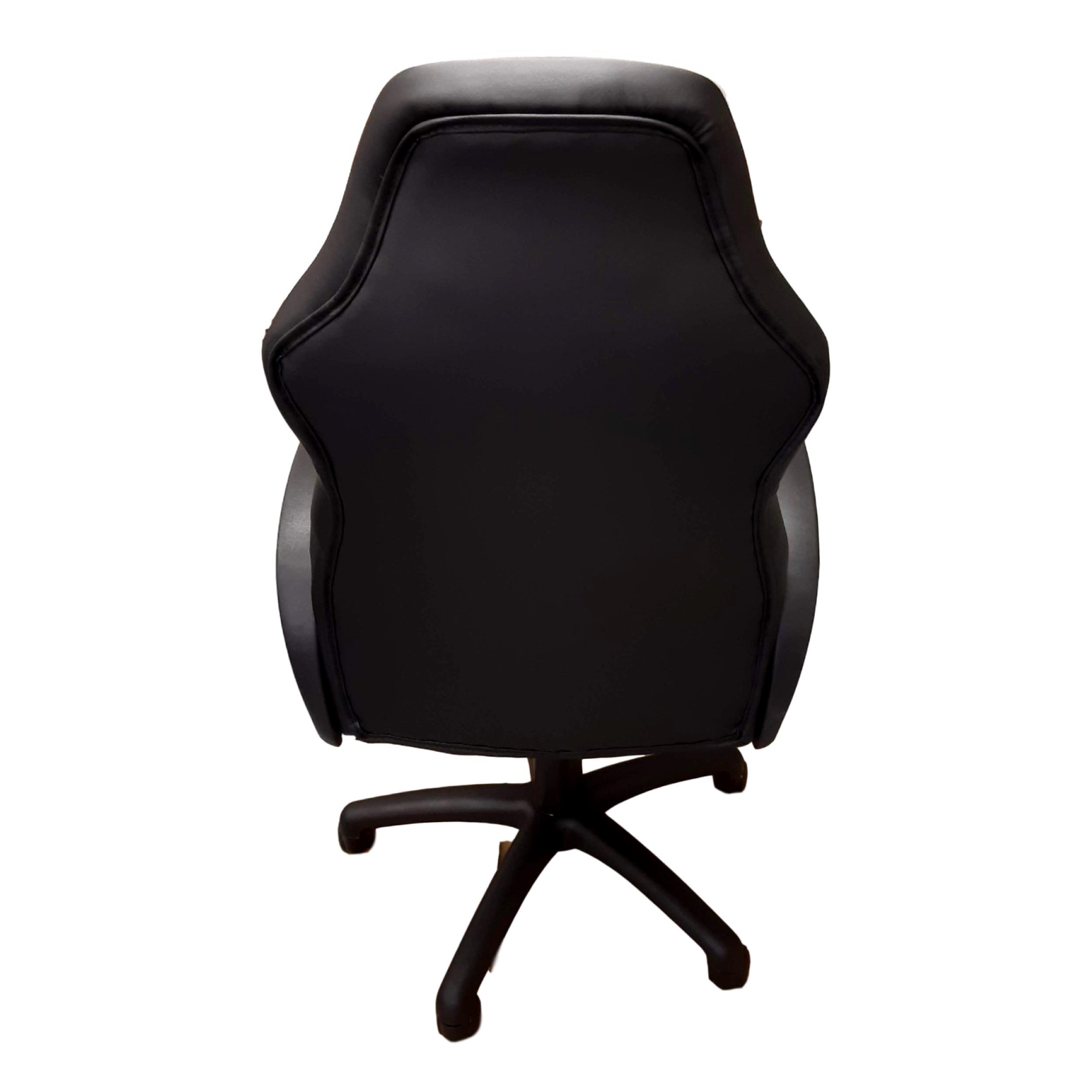 ViscoLogic Infinity Ergonomic Gaming Racing Height Adjustable Swivel Home Office Computer Desk Chair (White & Black)