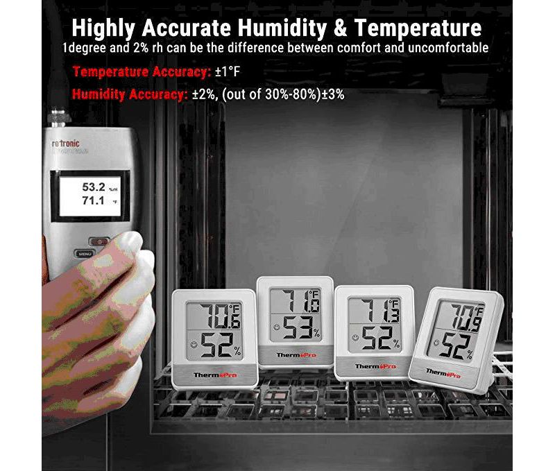 ThermoPro TP49 Digital Indoor Hygrometer Thermometer Humidity Monitor