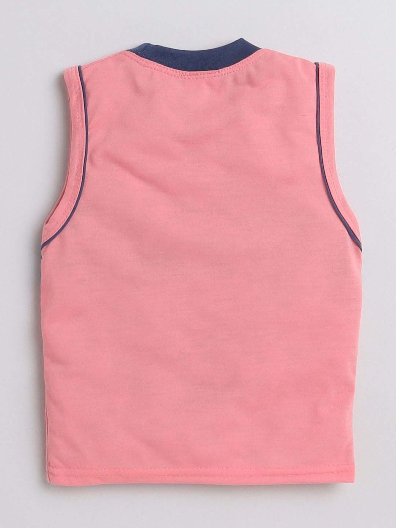 Fourfolds Unisex Pink Printed Clothing Set