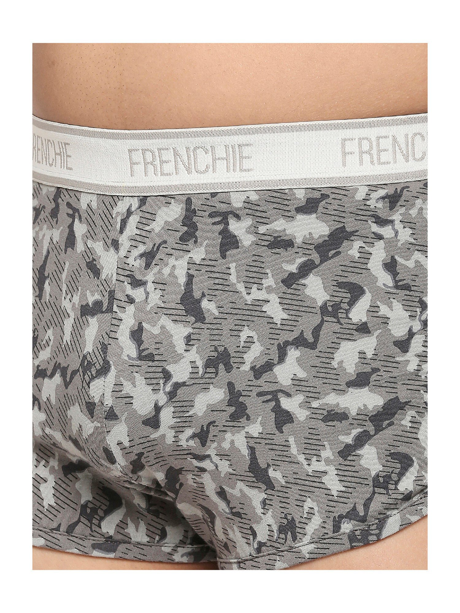 Frenchie Kids Grey Camouflage Trunks (Pack Of 2)