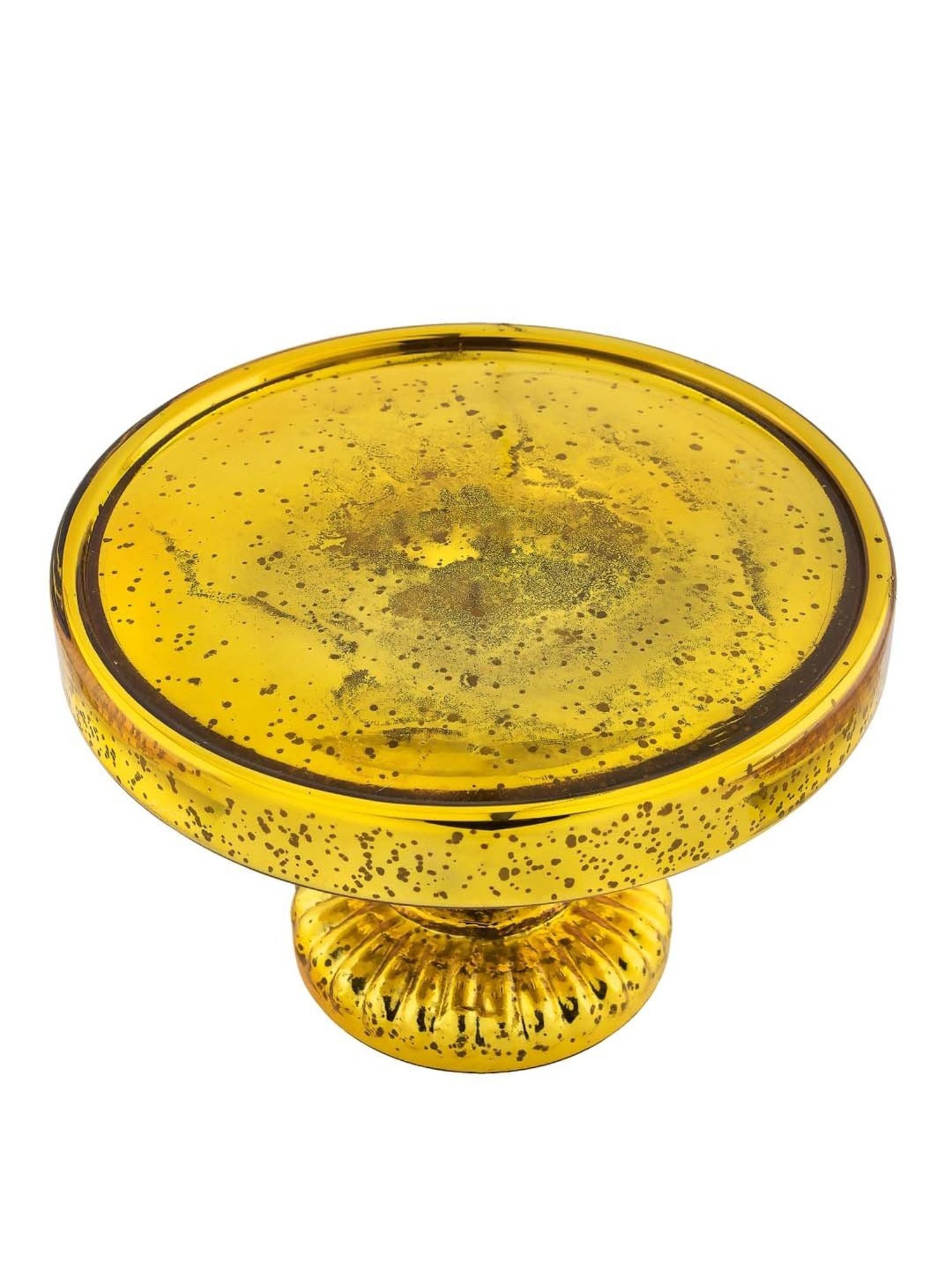 Homesake Golden Glass 25 cm Cake Stand - Set of 1