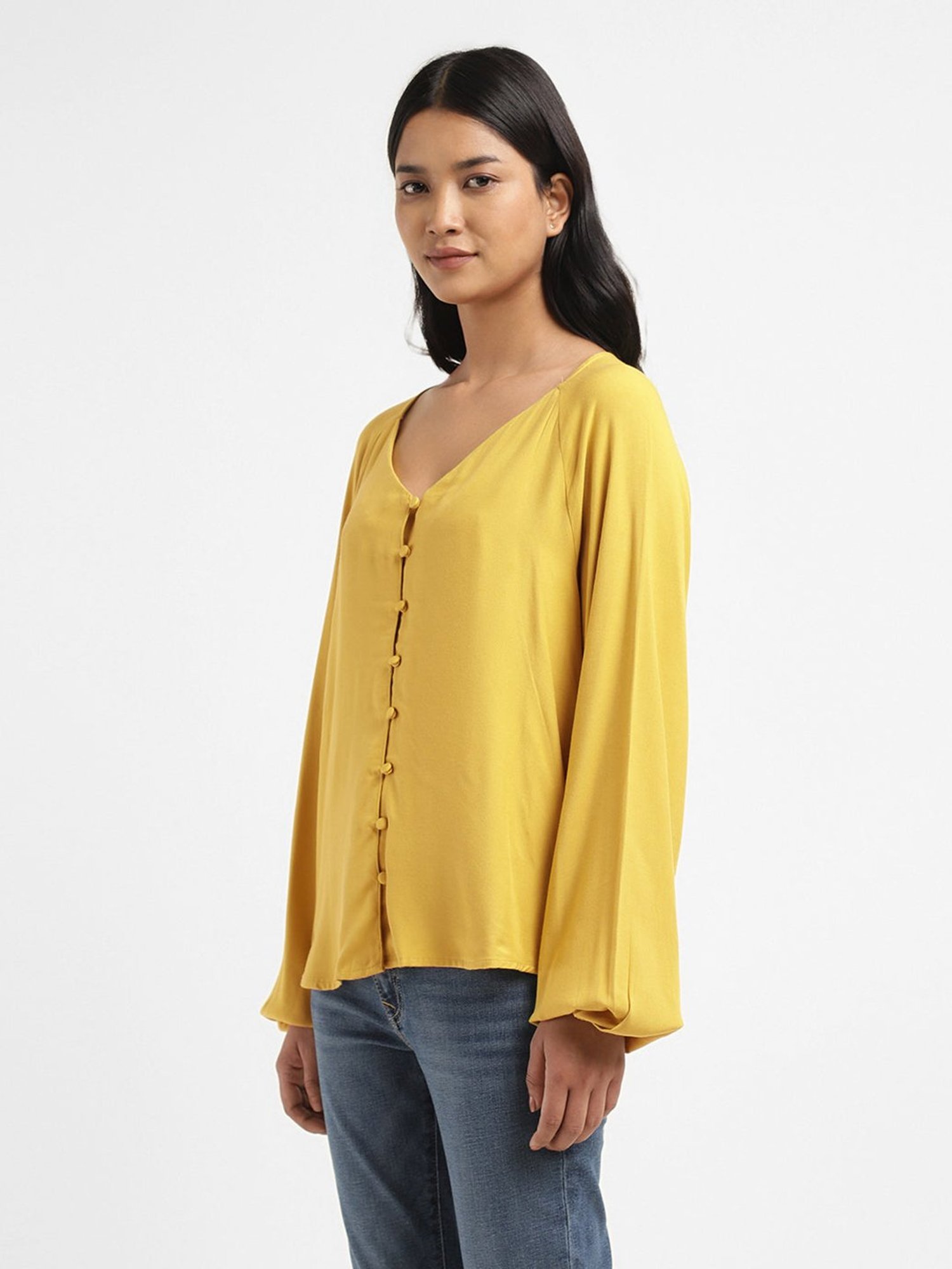Levi's Mustard Regular Fit Top
