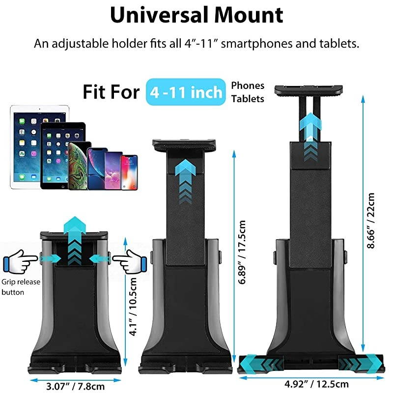 Holder for Car iPad Truck Mount Gooseneck Cup Holder Stand Phone Holder Compatible with iPhone 12 11 Pro11XS MaxXRX87SE Samsung Galaxy S20S10S9S8S7