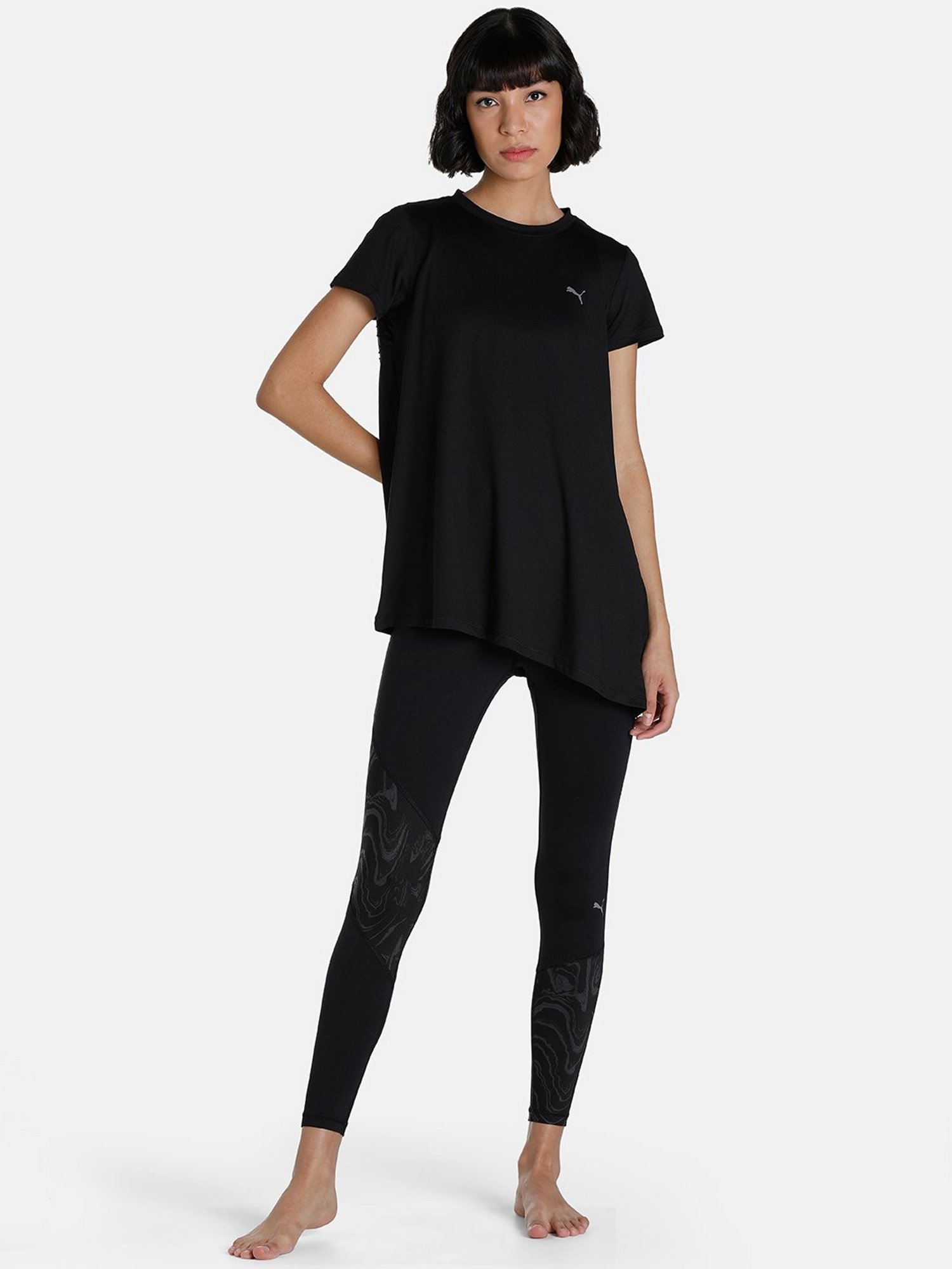 Puma Maternity Black Regular Fit T-Shirt