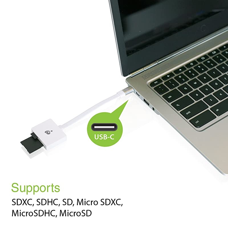 Compact USBC 2in1 SD MicroSD Card ReaderWriter GFR3C11