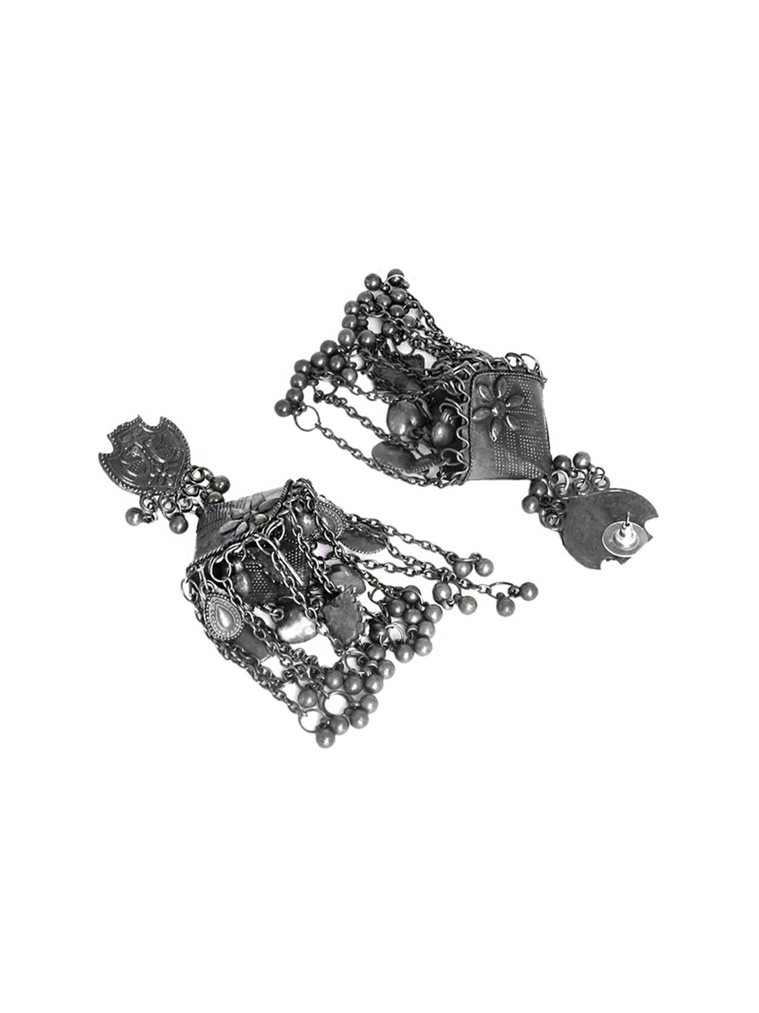 Teejh Pitara Collection Vaanika Silver Oxidized Jewellery Set