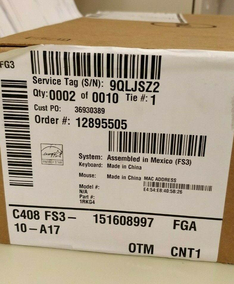 Wyse 1RKG4 5000 5070 Thin ClientIntel Celeron J4105 Quad-core (4 Core) 1.50 GHz