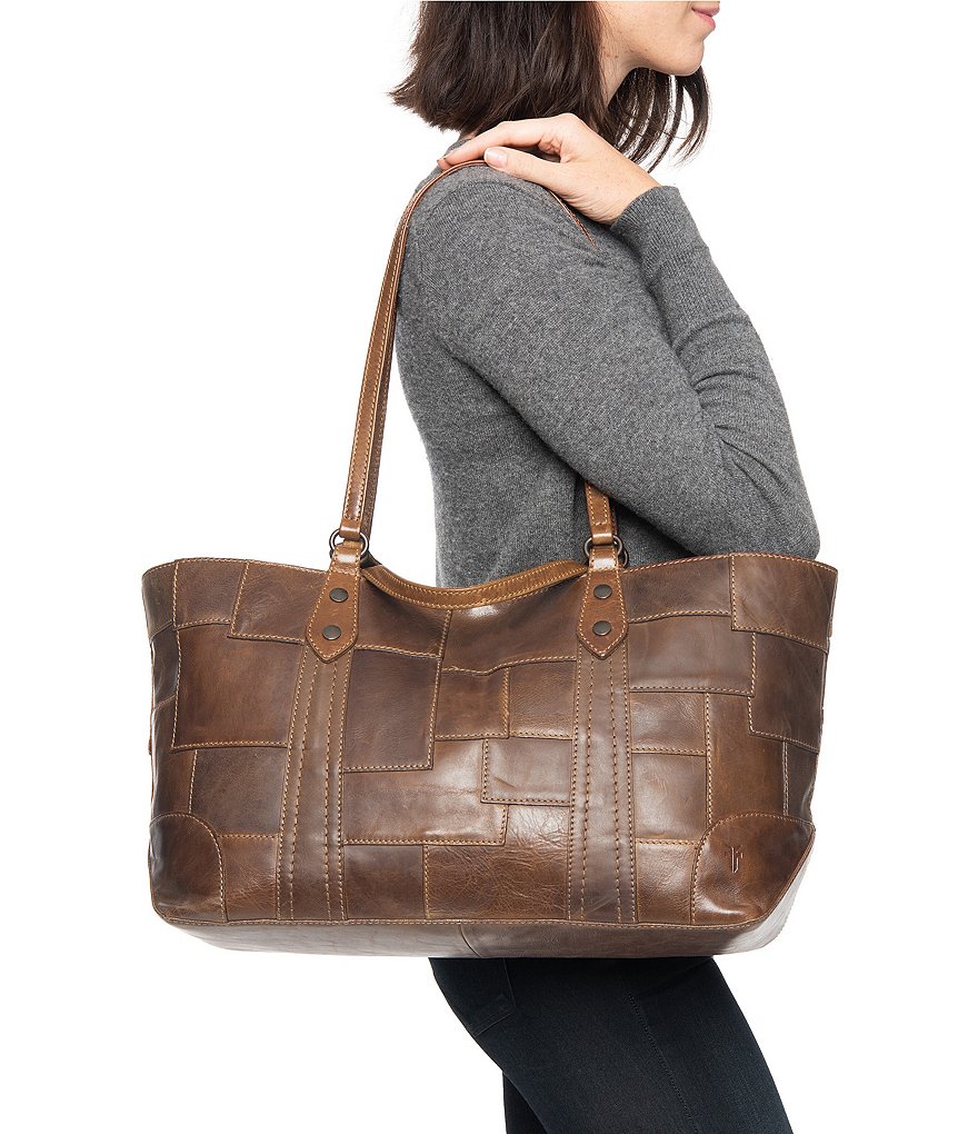 Frye Melissa Patchwork Leather Multi-Handle Tote Bag