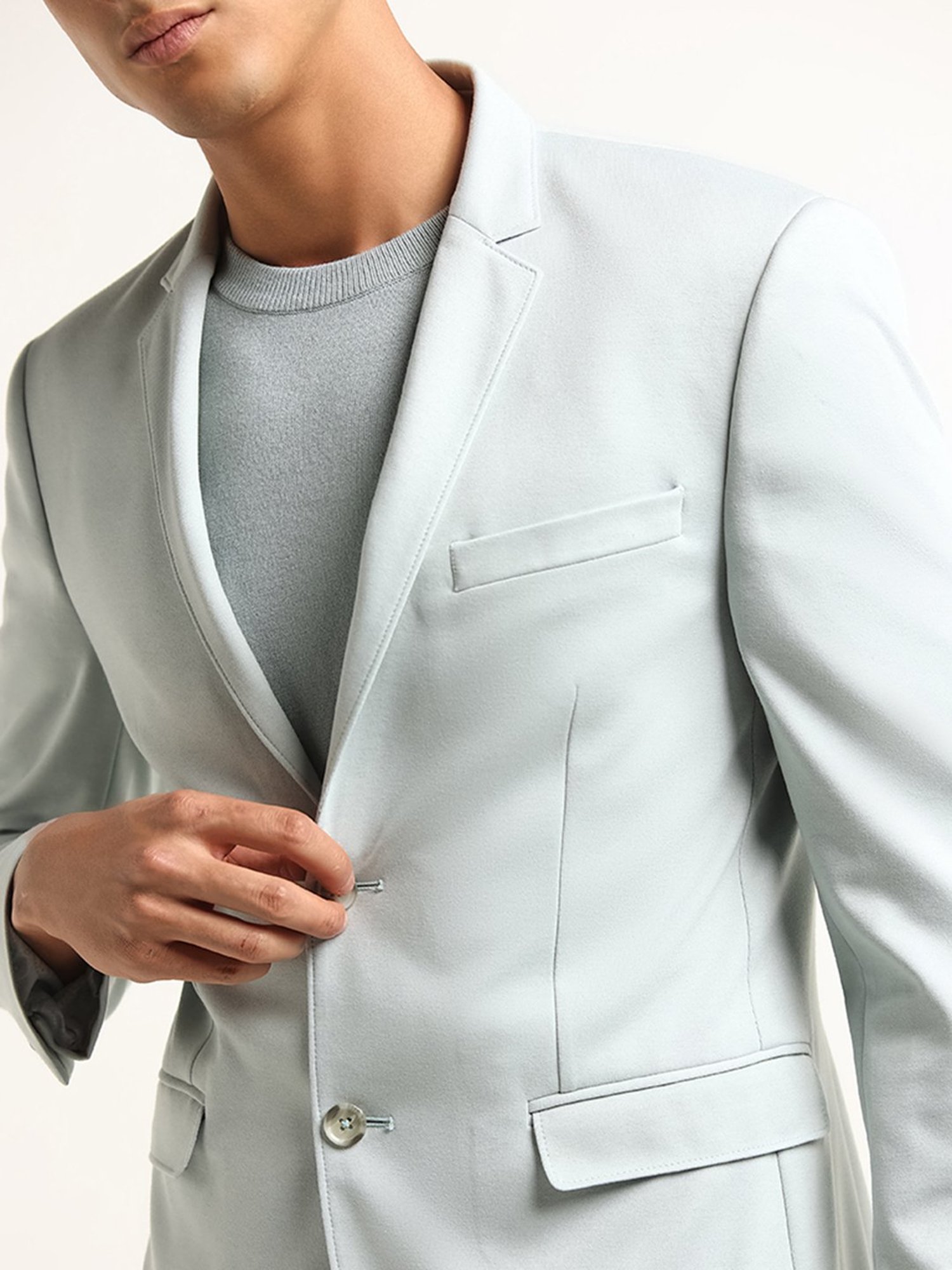 Arrow Sports Green Regular Fit Texture Waistcoat