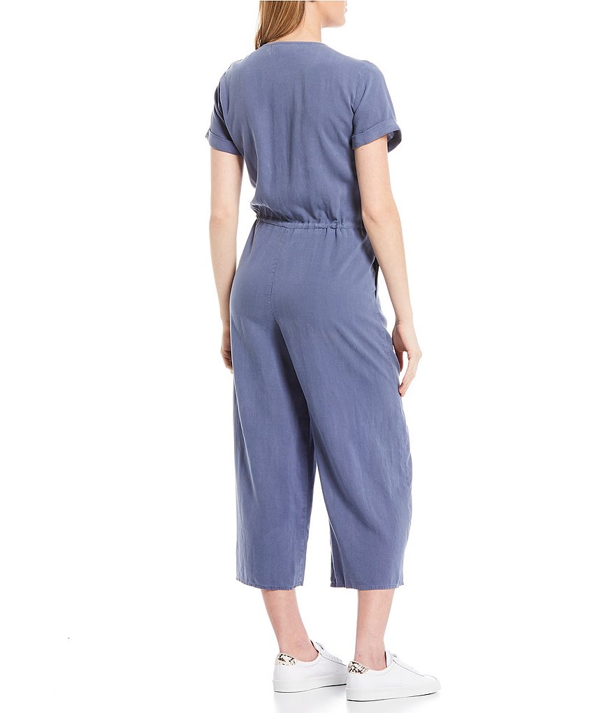 Cloth & Stone V-Neck Wide Leg Jumpsuit