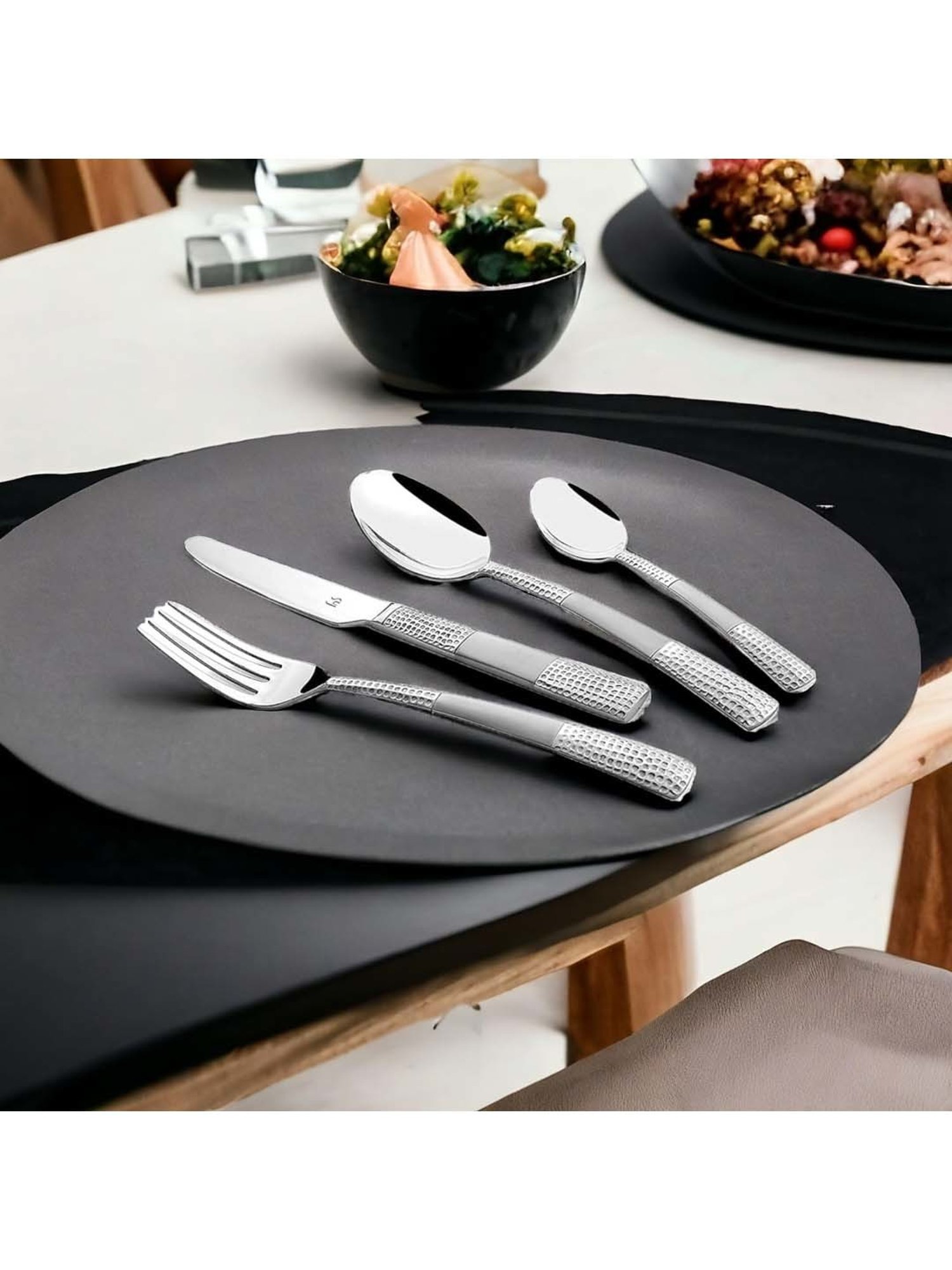 Home4U Iona Multi Wood Cutlery (2 Pcs)