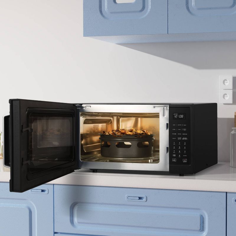 Calphalon 1.3 cu ft 1000W Air Fry Microwave Oven - Matte Black