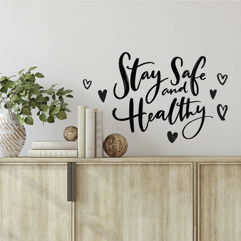 Stay Safe Healthy Peel and Stick Wall Decal - RoomMates