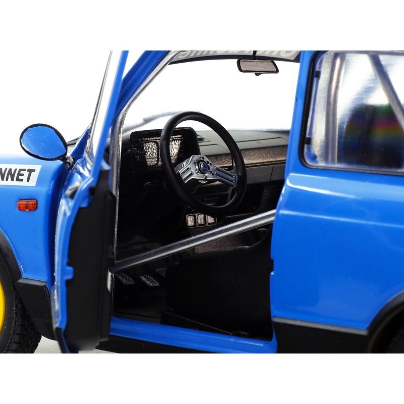 1980 Autobianchi A112 Abarth Blue "Chardonnet" Rally Car 1/18 Diecast Model Car by Solido
