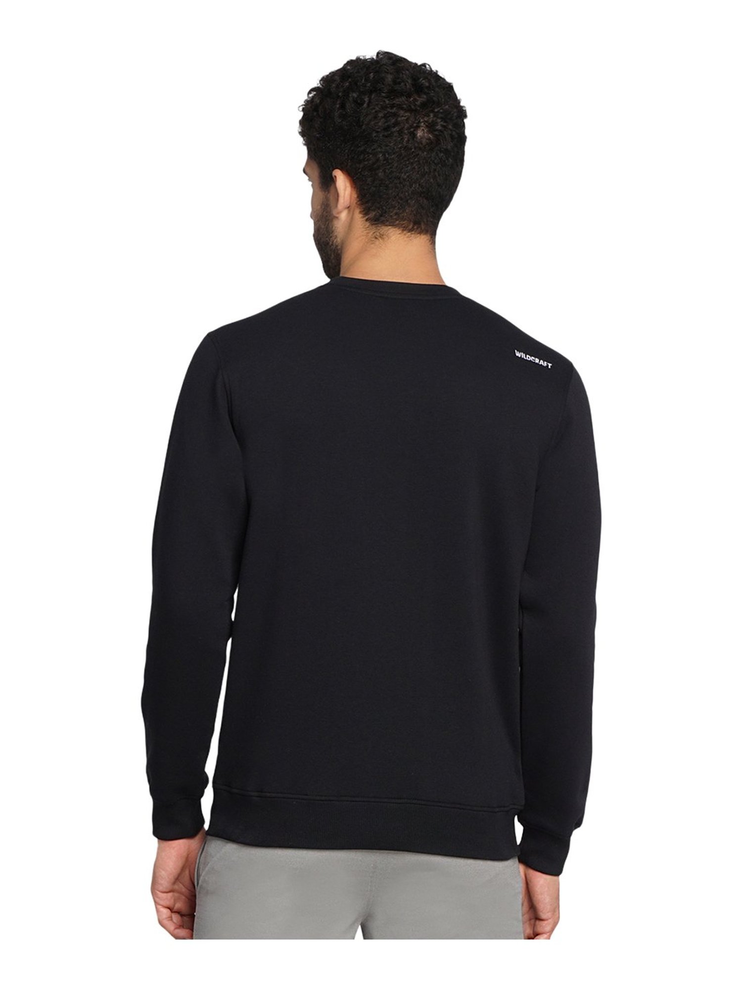 Wildcraft Black Round Neck Sweatshirt