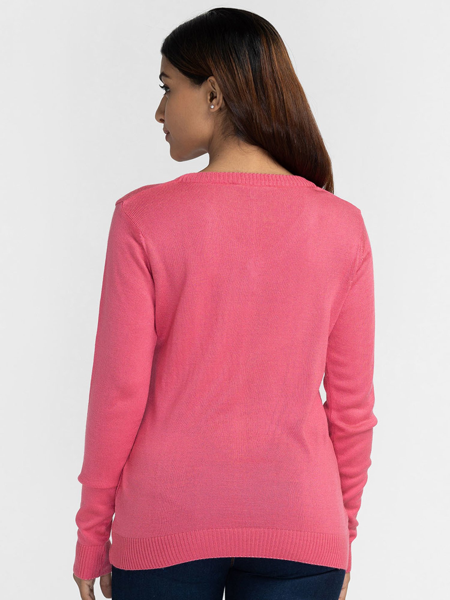 Globus Pink Regular Fit Sweater