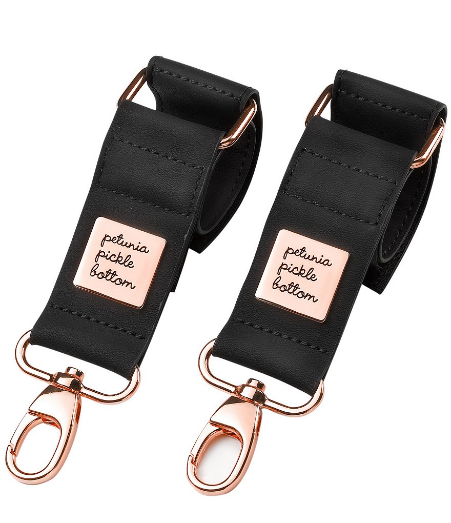 Petunia Pickle Bottom Valet Stroller Clips - Matte Leatherette