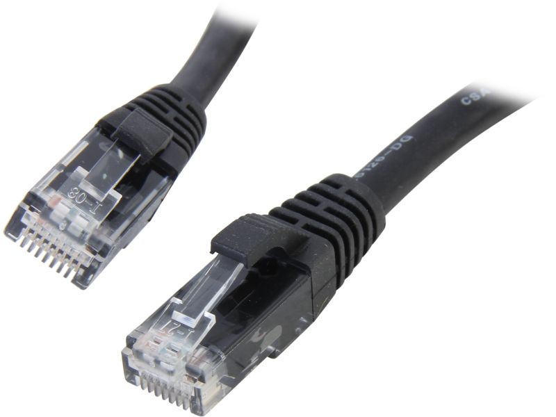 C2G 27155 Cat6 Cable - Snagless Unshielded Ethernet Network Patch Cable, Black (25 Feet, 7.62 Meters)