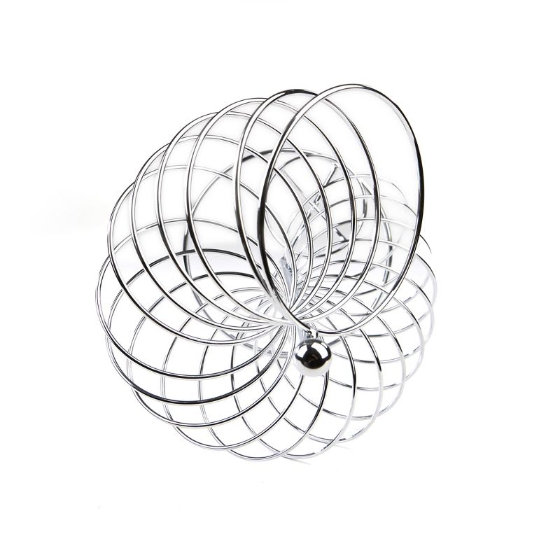Mind Reader Stainless Steel Spiral Fruit Basket Holder, Silver
