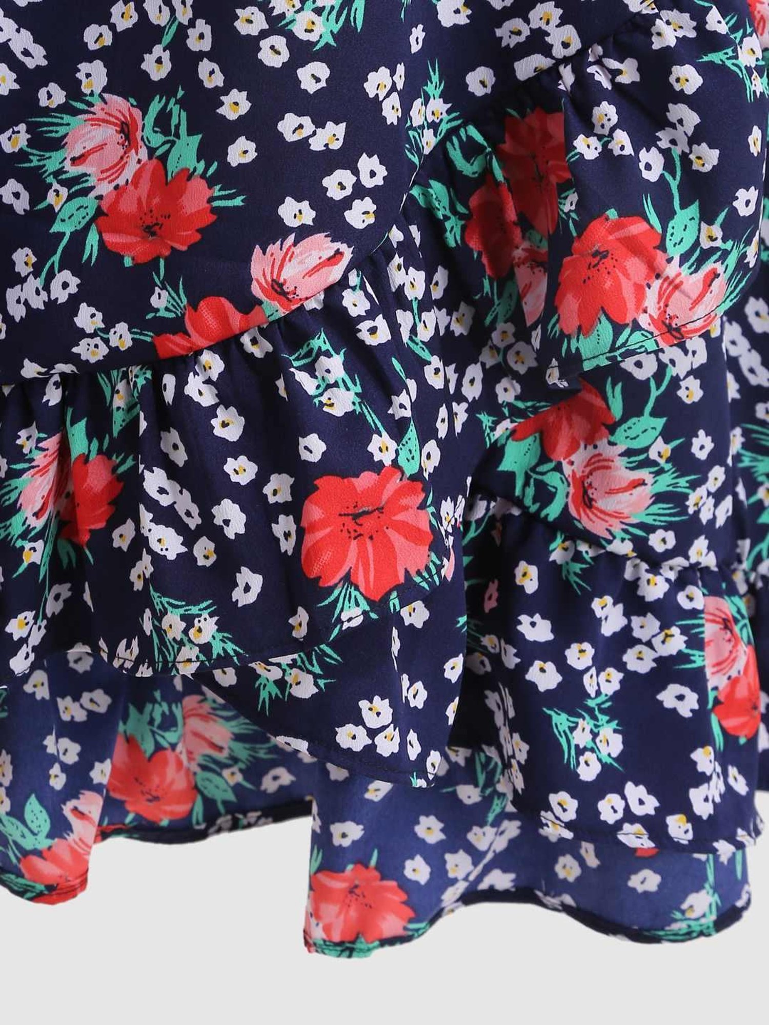 Kids Craft Navy Floral Printed Jumpsuit