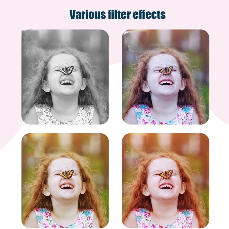 Q9 Children Digital Camera Mini Cartoon Toy Camera, Style:Dual Cameras