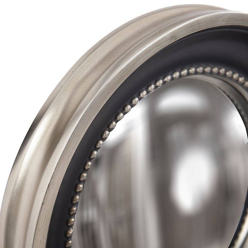 Round Patterson Decorative Wall Mirror Black - Howard Elliott