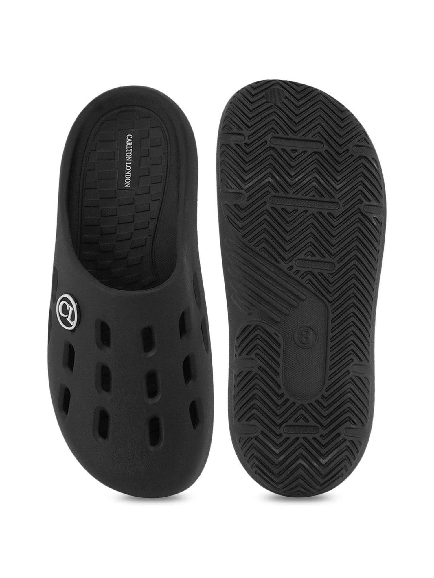 Carlton London Men's Black Mule Shoes