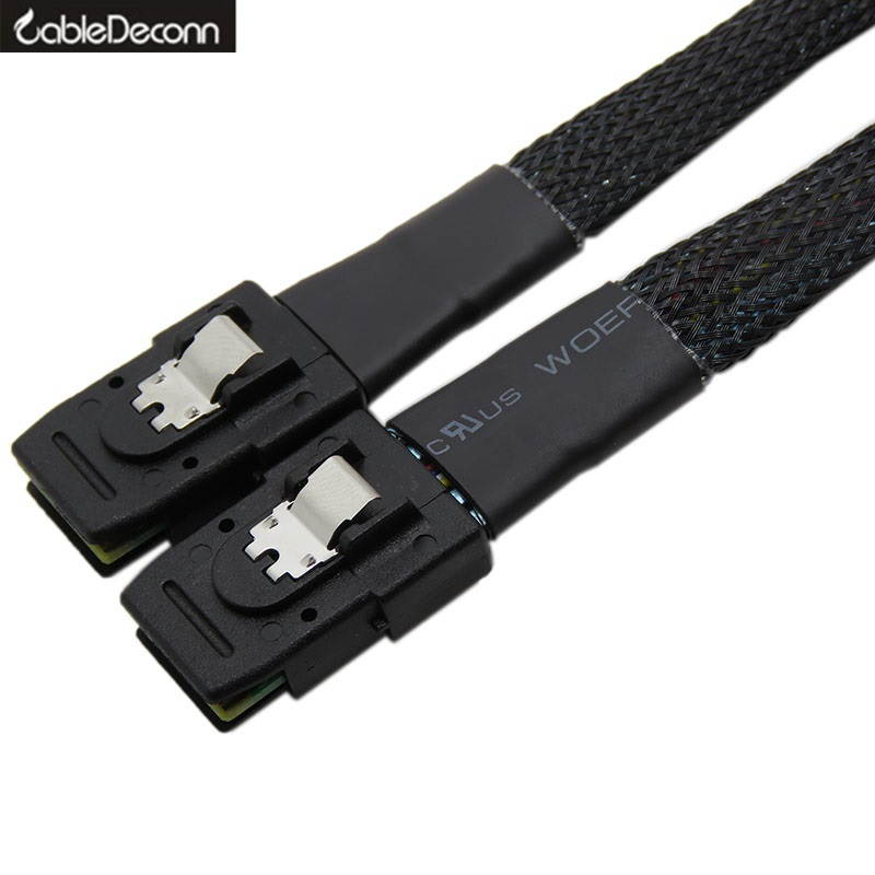 CableDeconn SFF-8087 to SFF8087 Mini SAS 36 Pin to Mini SAS 36P 6G / S Data Cable 0.7m