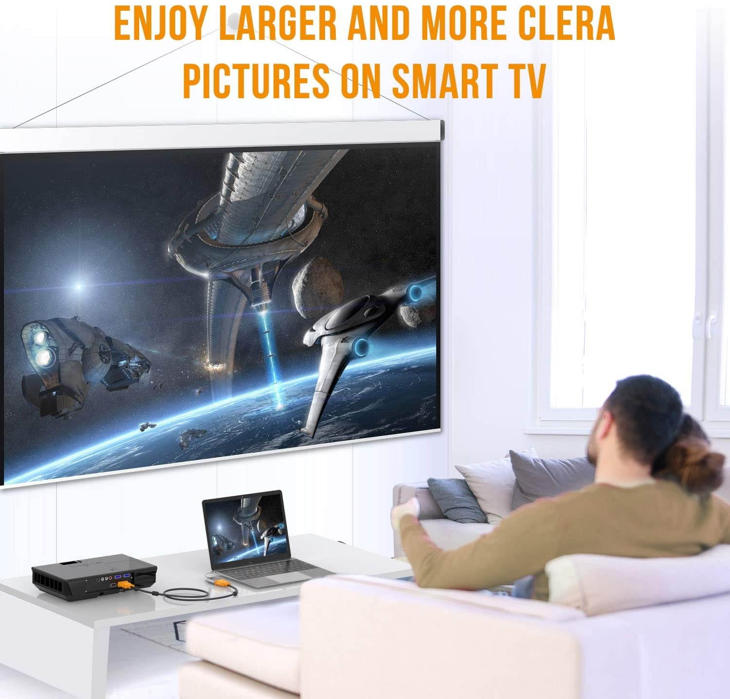 Sacaoch VGA to VGA Computer Monitor Cable Male to Male VGA Cable (3 Feet)