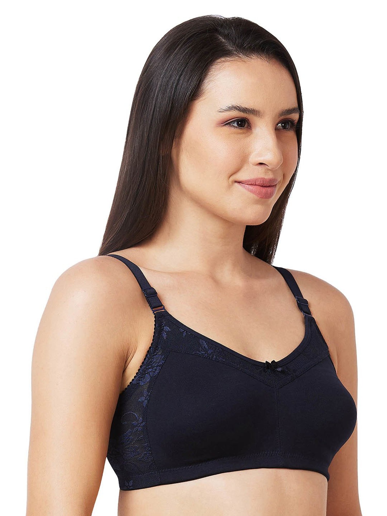 Candyskin Navy Medium Coverage Adjustable Strap Everyday Bra