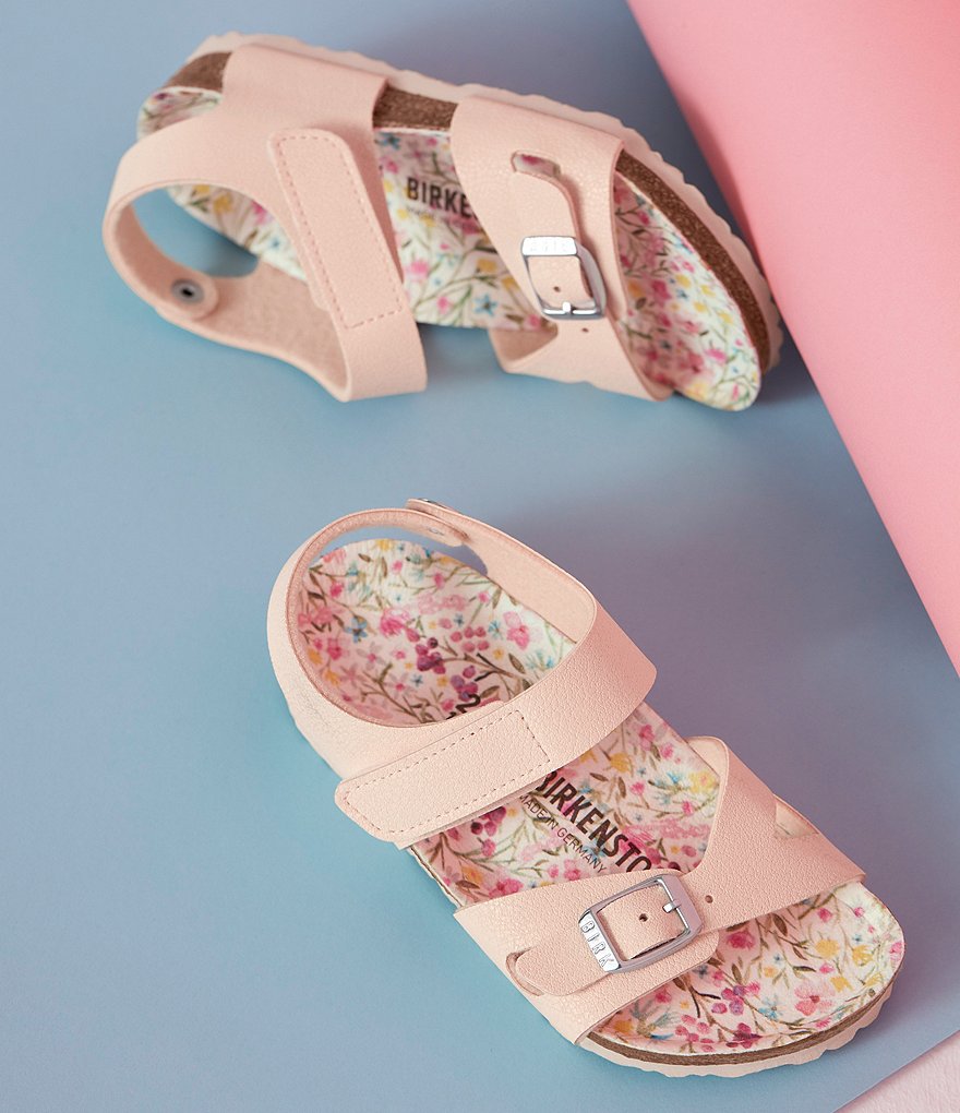Birkenstock Girls' Colorado Vegan Leather Floral Sandals (Toddler)