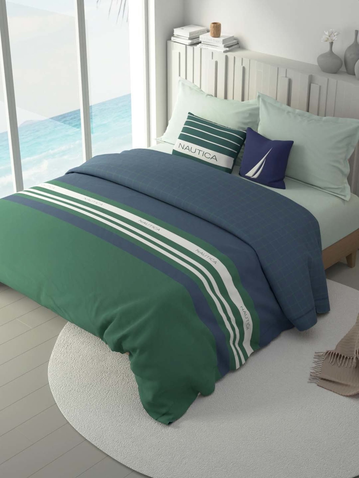 King 3pc Rhapsody Comforter Set Blue - Ayesha Curry