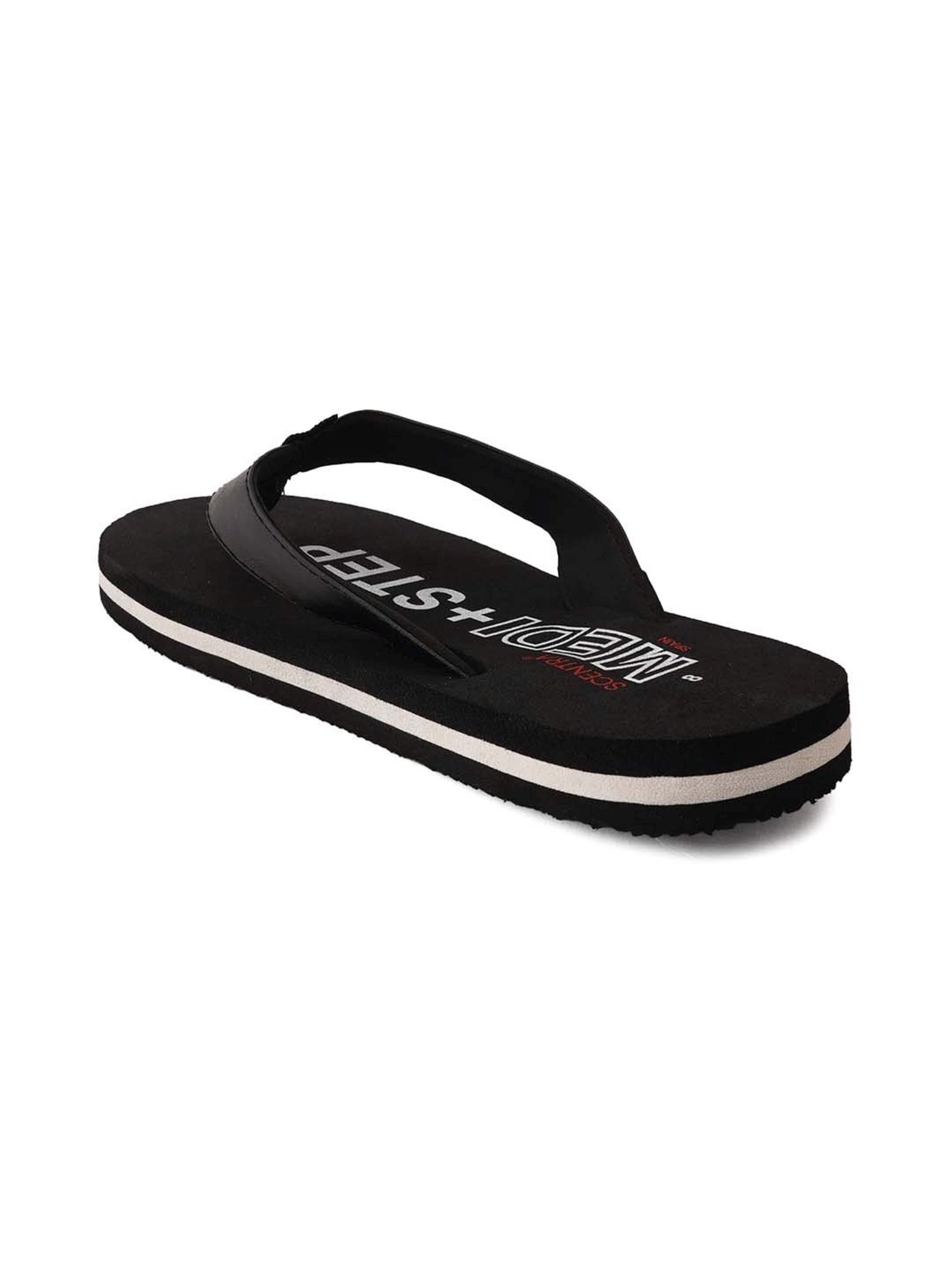 Scentra Men's Black Flip Flops