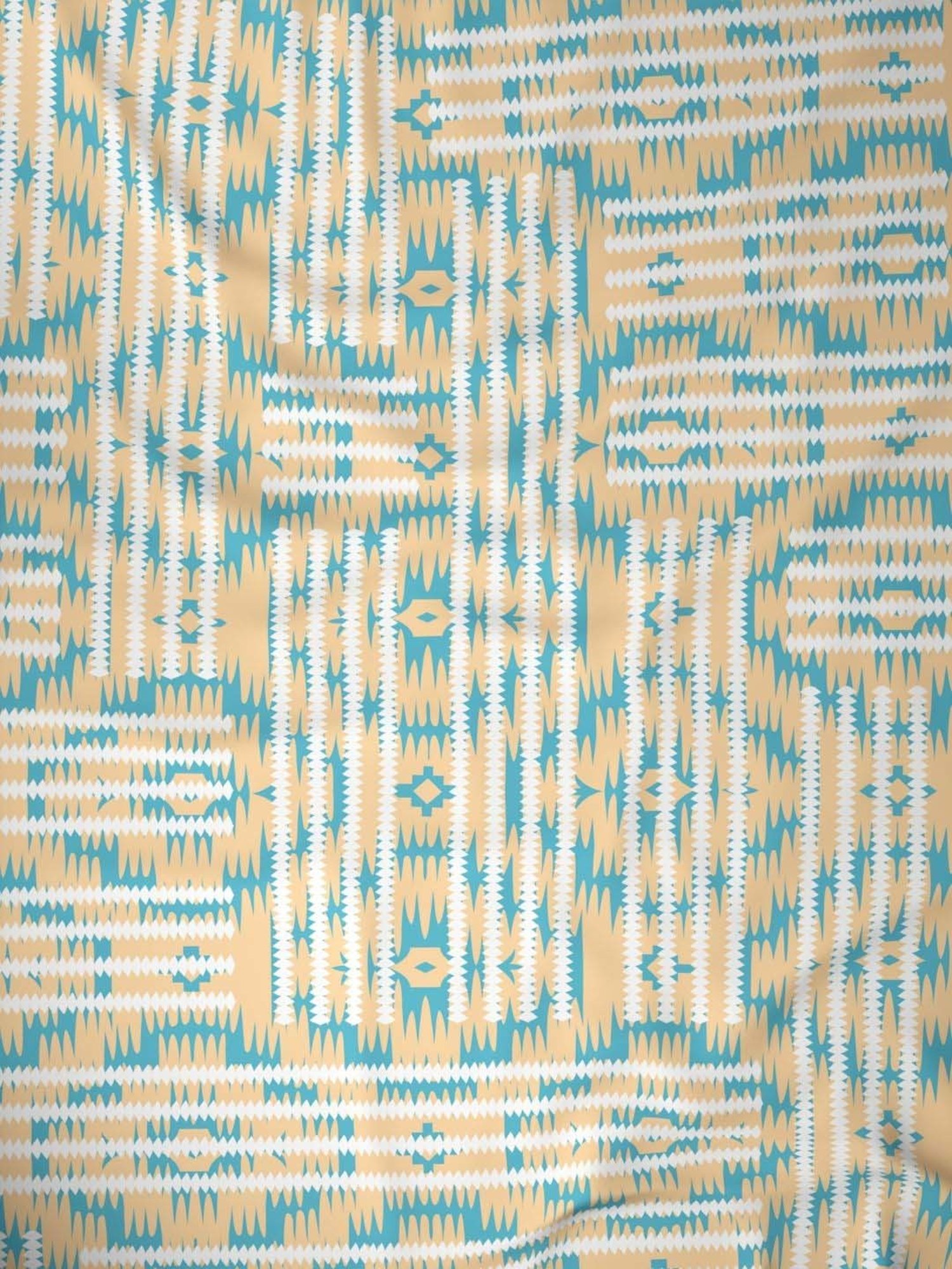 Raymond Home Delight Cream & Green 104 TC Cotton Single Bedsheet with 1 Pillow Cover