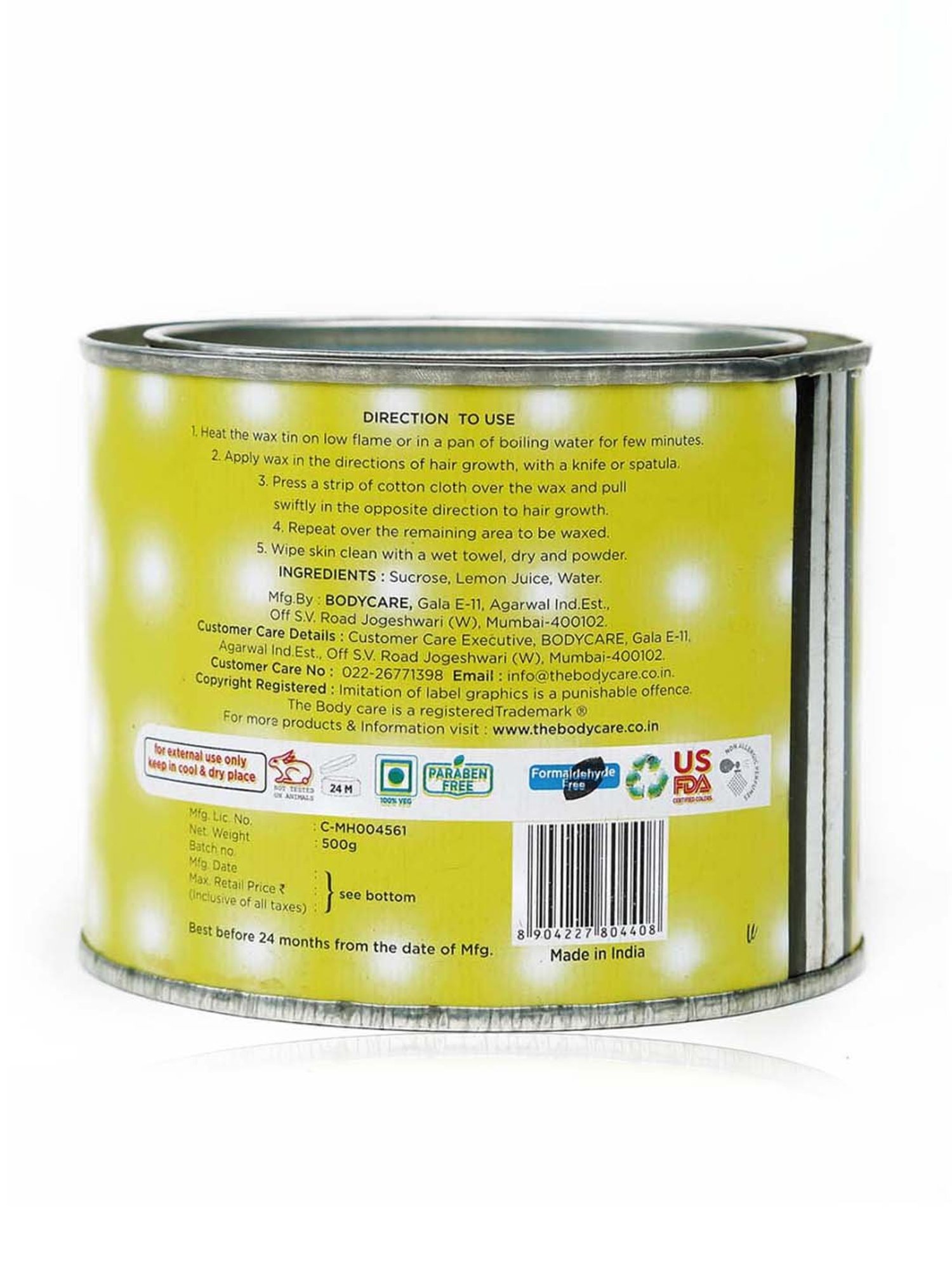 The Body Care Fairy Hot Wax - 500 gm