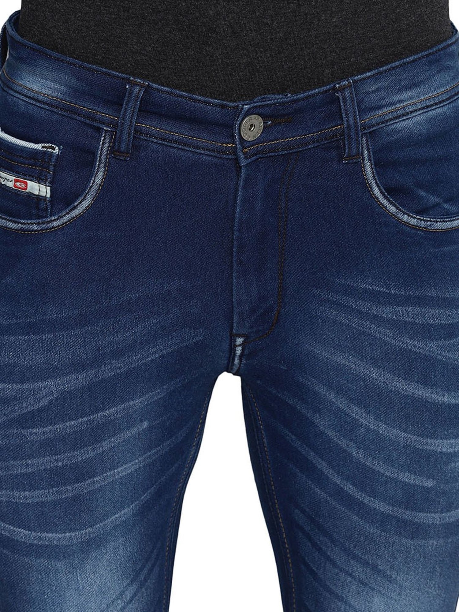 Allen cooper Blue Regular Fit Jeans