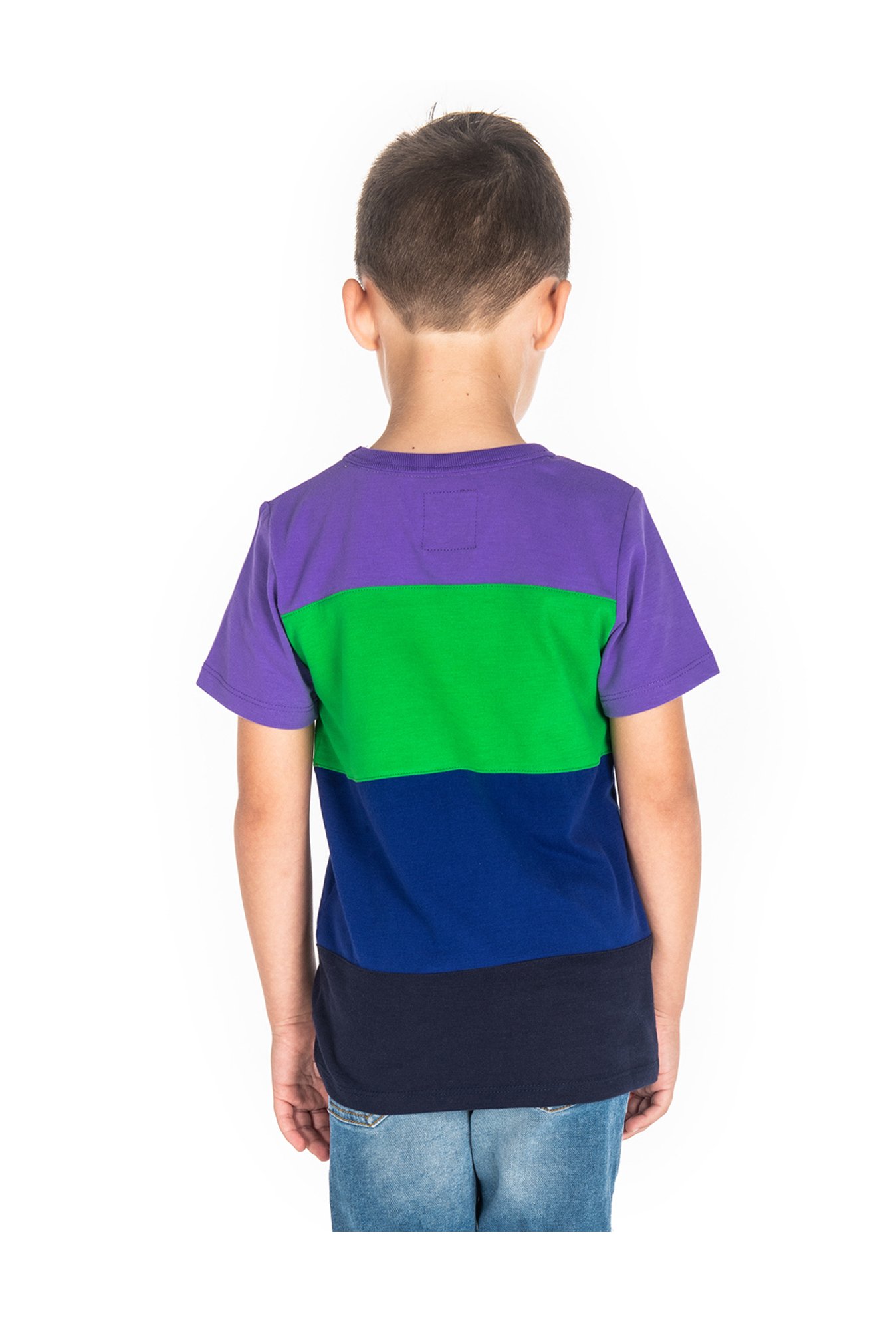 Cherry Crumble By Nitt Hyman Boys Multicolor Color Block T-Shirt