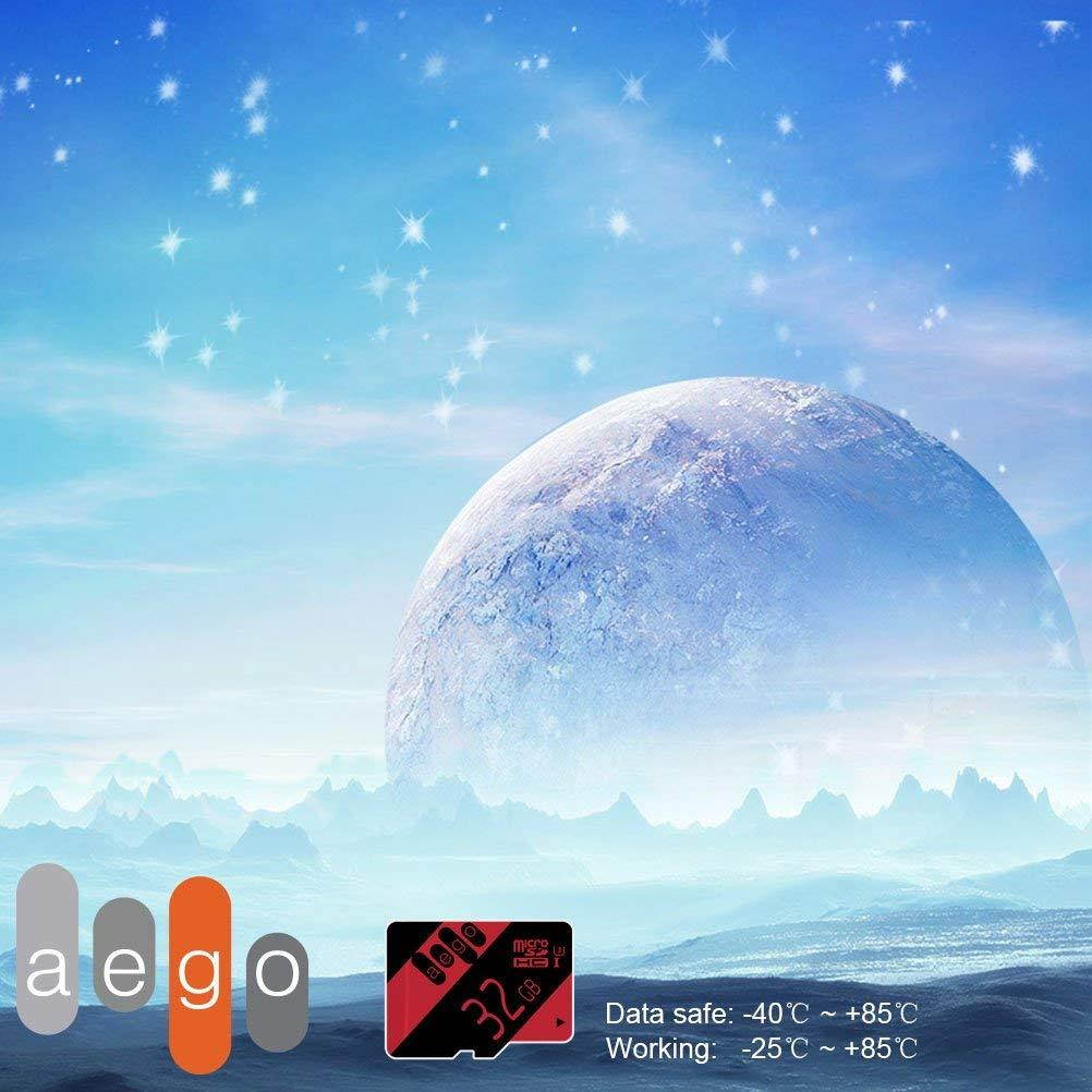 AEGO U3 microSD 32GB Action Camera UHS-III U3 Real Capacity with Free SD Adapter Ultra High Speed SDXC Memory Card (AEGO-U3-32GB)