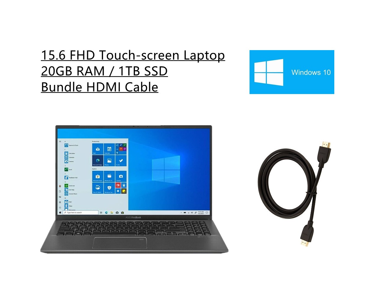 Microsoft Surface Laptop Go 12.4" Touchscreen Intel Core i5 8GB RAM 128GB SSD Platinum + Microsoft 365 Personal 1 Year Subscription For 1 User