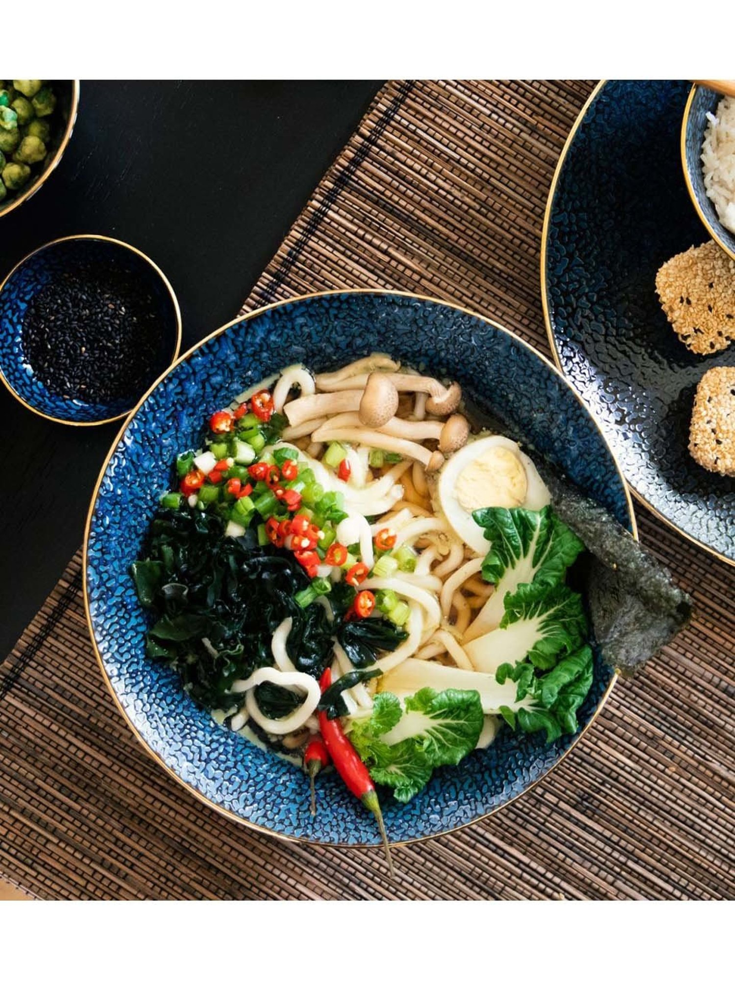 Mikasa Satori Navy Porcelain 21 cm Serving Bowl