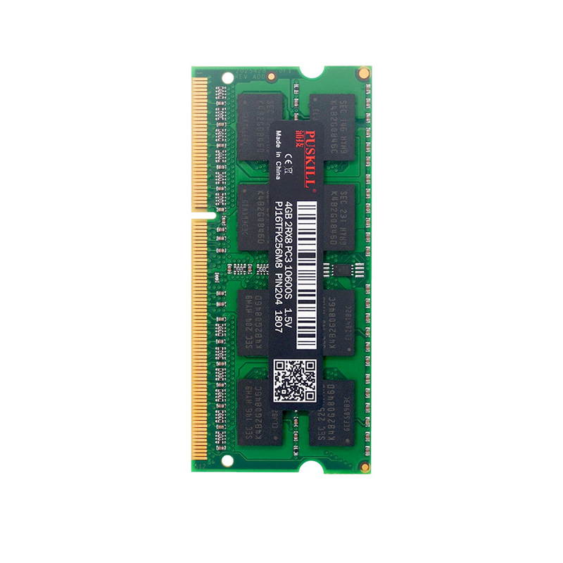 PUSKILL DDR3 1600MHz SODIMM RAM PC3-12800 4G 1.35V CL11 204 Pin Support ECC Unbuffered Laptop Memory Notebook RAM Module for Mac Intel and AMD System