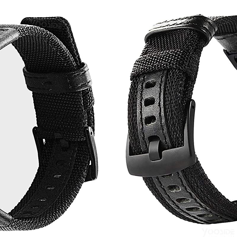 Fenix 5Fenix 6 Watch Band 22mm QuickFit NOTA Nylon Durable Wristband Strap for Garmin Fenix 55 PlusFenix 6InstinctQuatix 5 MARQForerunner 935945Fit Wrist 63866inch Black