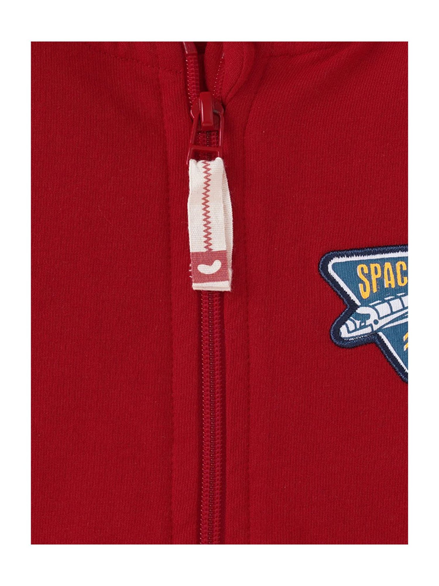 Allen Solly Junior Navy & Green Color Block Full Sleeves Jacket