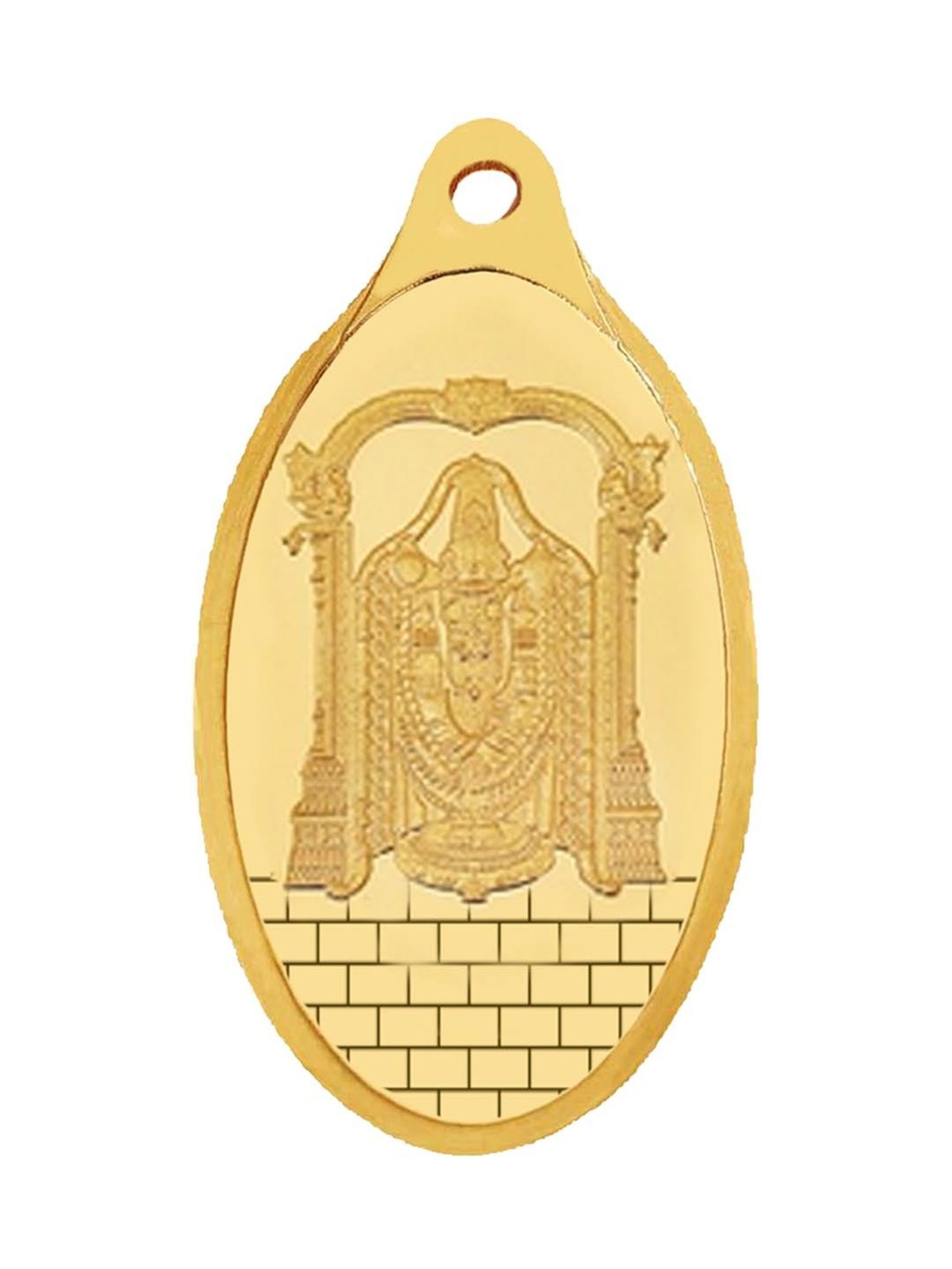 Waman Hari Pethe Jewellers Lord Balaji 24k (999) 2gm Gold Coin cum Pendant