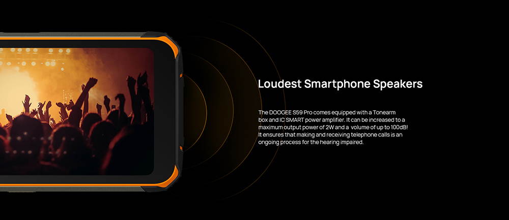 DOOGEE S59 Pro Unlocked Rugged Smartphone 10050mAh Battery 4GB + 128GB Unlocked Cell Phones 2W Loud Speaker 16MP Camera Android 10 5.71" Screen Helio P22 Waterproof Phone Face Fingerprint Unlocking