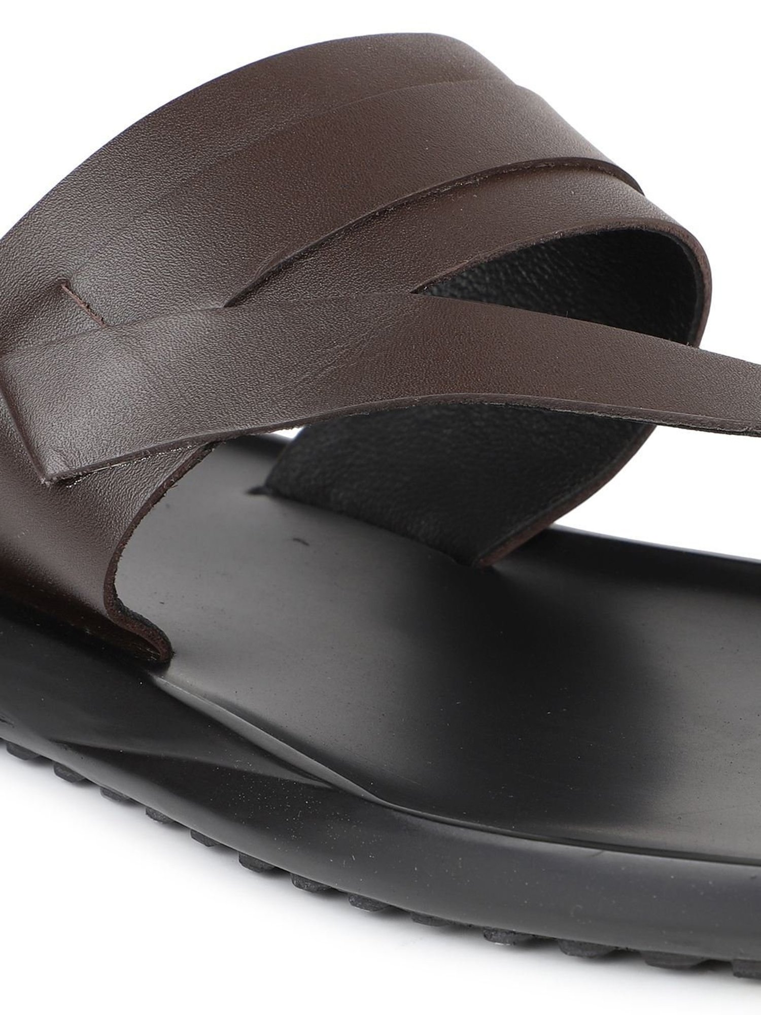 Atesber by Inc.5 Men's Brown Toe Ring Sandals
