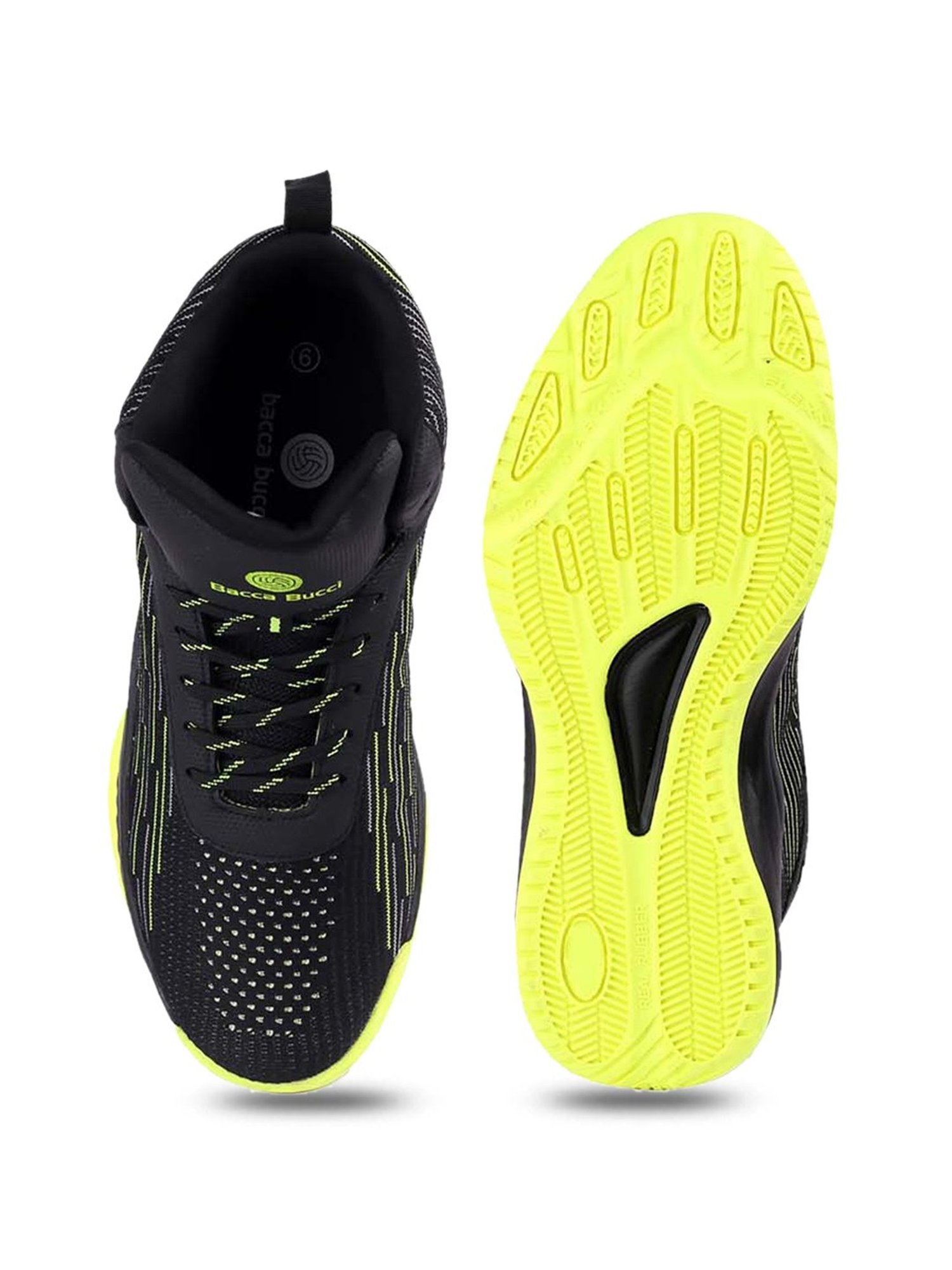 Bacca Bucci Men's WEAVE X Black Basketball Shoes