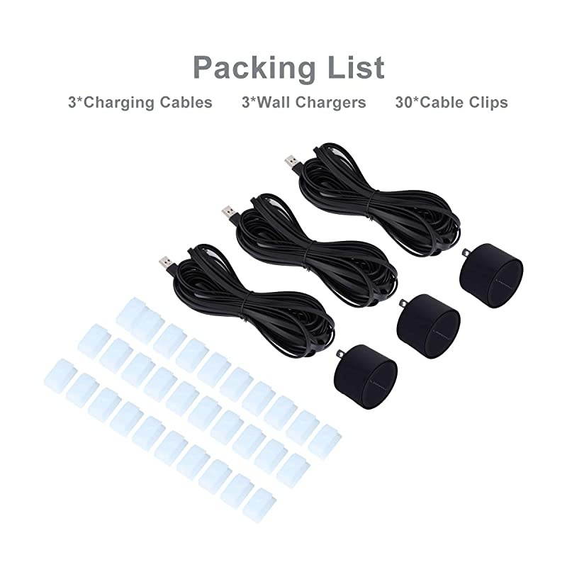 Weatherproof Power Cable Compatible with Blink Outdoor, Blink XT2/XT, Outdoor Charging Cable with Power Adapter,Continuous Power Supply(26ft)